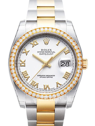 Rolex Datejust 36 Biały/Stal Ø36 mm 116243-0033