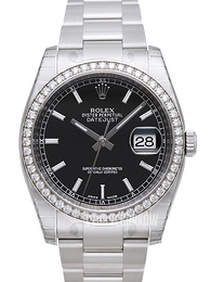 Rolex Datejust 36 Czarny/Stal Ø36 mm 116244-0060