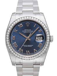 Rolex Datejust 36 Niebieski/Stal Ø36 mm 116244-0056