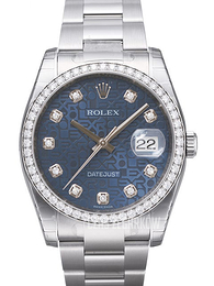 Rolex Datejust 36 Niebieski/Stal Ø36 mm 116244-0021