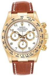 Rolex Daytona Biały/Skóra Ø40 mm 116518/2