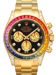 Rolex Daytona Czarny/18 karatowe żółte złoto Ø40 mm 116598-RBOW