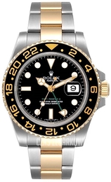Rolex GMT-Master II Czarny/18 karatowe żółte złoto Ø40 mm 116713LN-0001