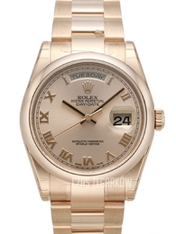 Rolex Day-Date Szampański/18 karatowe żółte złoto Ø36 mm 118205/6