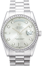 Rolex Day-Date 36 Srebrny/Platyna Ø36 mm 118346-0016