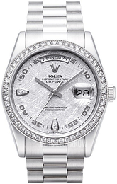 Rolex Day-Date 36 Srebrny/Platyna Ø36 mm 118346-4