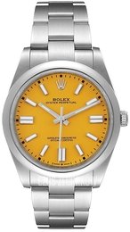 Rolex Oyster Perpetual 41 Żółty/Stal Ø41 mm 124300-0004