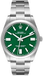 Rolex Oyster Perpetual 41 Zielony/Stal Ø41 mm 124300-0005