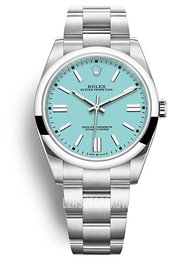 Rolex Oyster Perpetual 41 Tiffany Blue Niebieski/Stal Ø41 mm 124300-0006