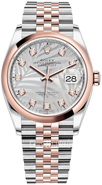 Rolex Datejust 36 Srebrny/18 karatowe różowe złoto Ø36 mm 126201-0037
