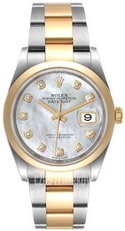 Rolex Datejust 36 Biały/18 karatowe żółte złoto Ø36 mm 126203-0024