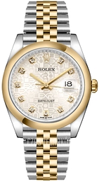 Rolex Srebrny/Stal Ø36 mm 126203-0027