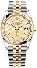 Rolex Datejust 36 Żółte złoto/18 karatowe żółte złoto Ø36 mm 126203-0039