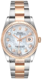 Rolex Datejust 36 Biały/18 karatowe różowe złoto Ø36 mm 126231-0022