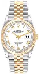 Rolex Datejust 36 Biały/18 karatowe żółte złoto Ø36 mm 126233-0029