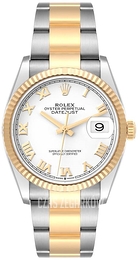 Rolex Datejust 36 Biały/18 karatowe żółte złoto Ø36 mm 126233-0030