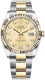 Rolex Datejust 36 Żółte złoto/18 karatowe żółte złoto Ø36 mm 126233-0046