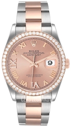 Rolex Datejust 36 Różowe złoto/18 karatowe różowe złoto Ø36 mm 126281RBR-0016