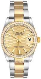 Rolex Datejust 36 Żółte złoto/18 karatowe żółte złoto Ø36 mm 126283RBR-0032