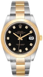 Rolex Datejust 41 Czarny/18 karatowe żółte złoto Ø41 mm 126303-0005