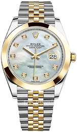 Rolex Datejust 41 Biały/18 karatowe żółte złoto Ø41 mm 126303-0018