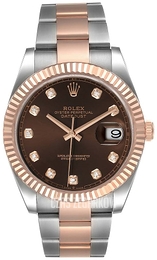 Rolex Datejust 41 Brązowy/18 karatowe różowe złoto Ø41 mm 126331-0003