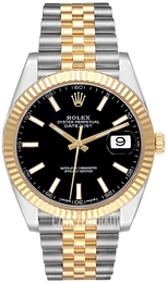 Rolex Datejust 41 Czarny/18 karatowe żółte złoto Ø41 mm 126333-0014