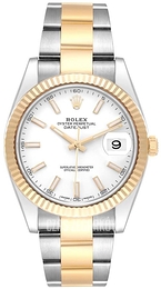 Rolex Datejust 41 Biały/18 karatowe żółte złoto Ø41 mm 126333-0015