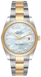 Rolex Datejust 41 Biały/18 karatowe żółte złoto Ø41 mm 126333-0017