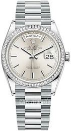 Rolex Day-Date 36 Srebrny/Platyna Ø36 mm 128396TBR-0004