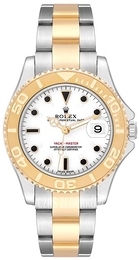 Rolex Yacht-Master Biały/18 karatowe żółte złoto Ø35 mm 168623/1