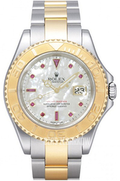 Rolex Yacht-Master Srebrny/18 karatowe żółte złoto Ø35 mm 168623/7