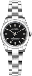 Rolex Oyster Perpetual 26 Czarny/Stal Ø26 mm 176200-0017
