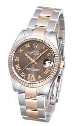 Rolex Datejust 31 Brązowy/Stal Ø31 mm 178271-0075