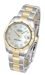 Rolex Datejust 31 Biały/Stal Ø31 mm 178313-0033