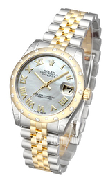 Rolex Datejust 31 Biały/Stal Ø31 mm 178343-0015