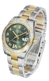 Rolex Datejust 31 Zielony/Stal Ø31 mm 178343-0001