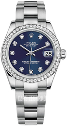 Rolex Datejust 31 Niebieski/Stal Ø31 mm 178384-0067
