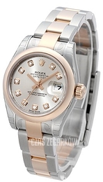 Rolex Lady-Datejust 26 Srebrny/Stal Ø26 mm 179161-26