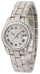 Rolex Perpetual 26 Zestaw diamentów/18 karatowe białe złoto Ø26 mm 179459