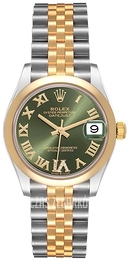 Rolex Datejust 31 Zielony/Stal Ø31 mm 278243-0016