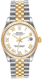 Rolex Datejust 31 Biały/18 karatowe żółte złoto Ø31 mm 278273-0002