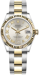 Rolex Datejust 31 Srebrny/18 karatowe żółte złoto Ø31 mm 278273-0003