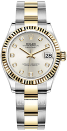 Rolex Datejust 31 Srebrny/18 karatowe żółte złoto Ø31 mm 278273-0019