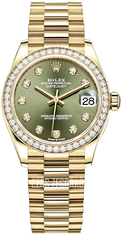 Rolex Datejust 31 Zielony/18 karatowe żółte złoto Ø31 mm 278288RBR-0007