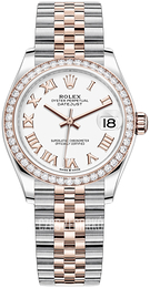 Rolex Datejust 31 Biały/18 karatowe różowe złoto Ø31 mm 278381RBR-0004