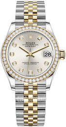 Rolex Datejust 31 Srebrny/18 karatowe żółte złoto Ø31 mm 278383RBR-0020