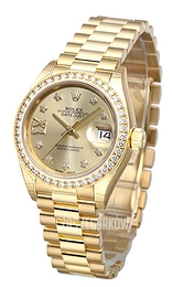Rolex Lady-Datejust 28 Żółte złoto/18 karatowe żółte złoto Ø28 mm 279138RBR-0006