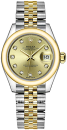Rolex Lady-Datejust 28 Żółte złoto/18 karatowe żółte złoto Ø28 mm 279163-0011