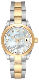 Rolex Lady-Datejust 28 Biały/18 karatowe żółte złoto Ø28 mm 279163-0014